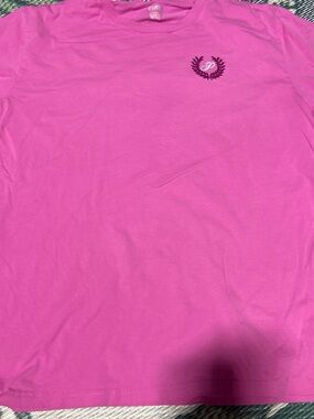 PINK Victoria's Secret Hot Pink Crewneck Tee